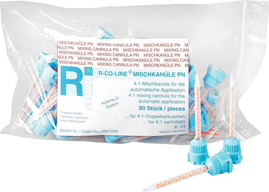 R-CO-LINE® MISCHKANÜLE PN Beutel 50 Stück blau/rot