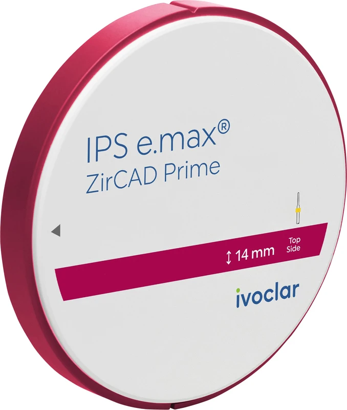 IPS e.max® ZirCAD Prime Stück Ø 98,5 mm H 14 mm, A2