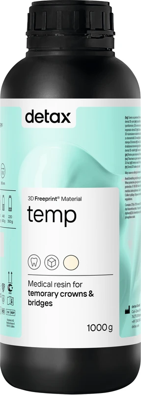 FREEPRINT® temp Flasche 1 kg Kunststoff 385 nm, A2