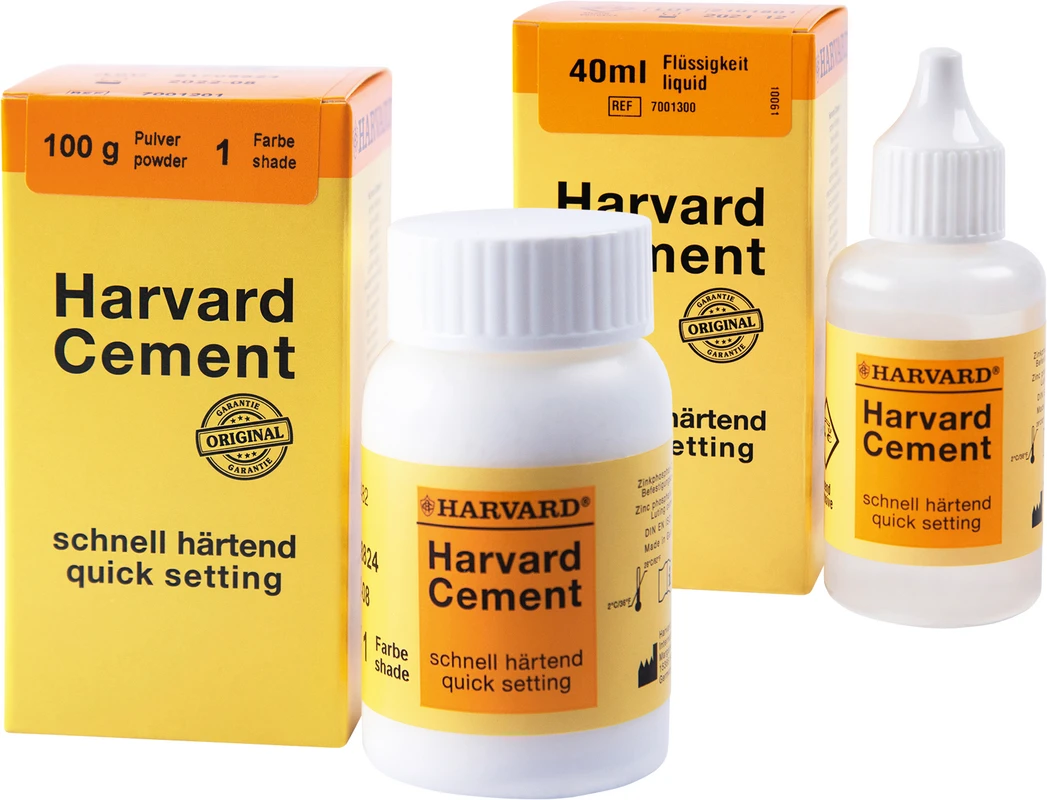 Harvard Cement schnell härtend Pulver Klinikpackung 100 g Pulver 5 - gelb