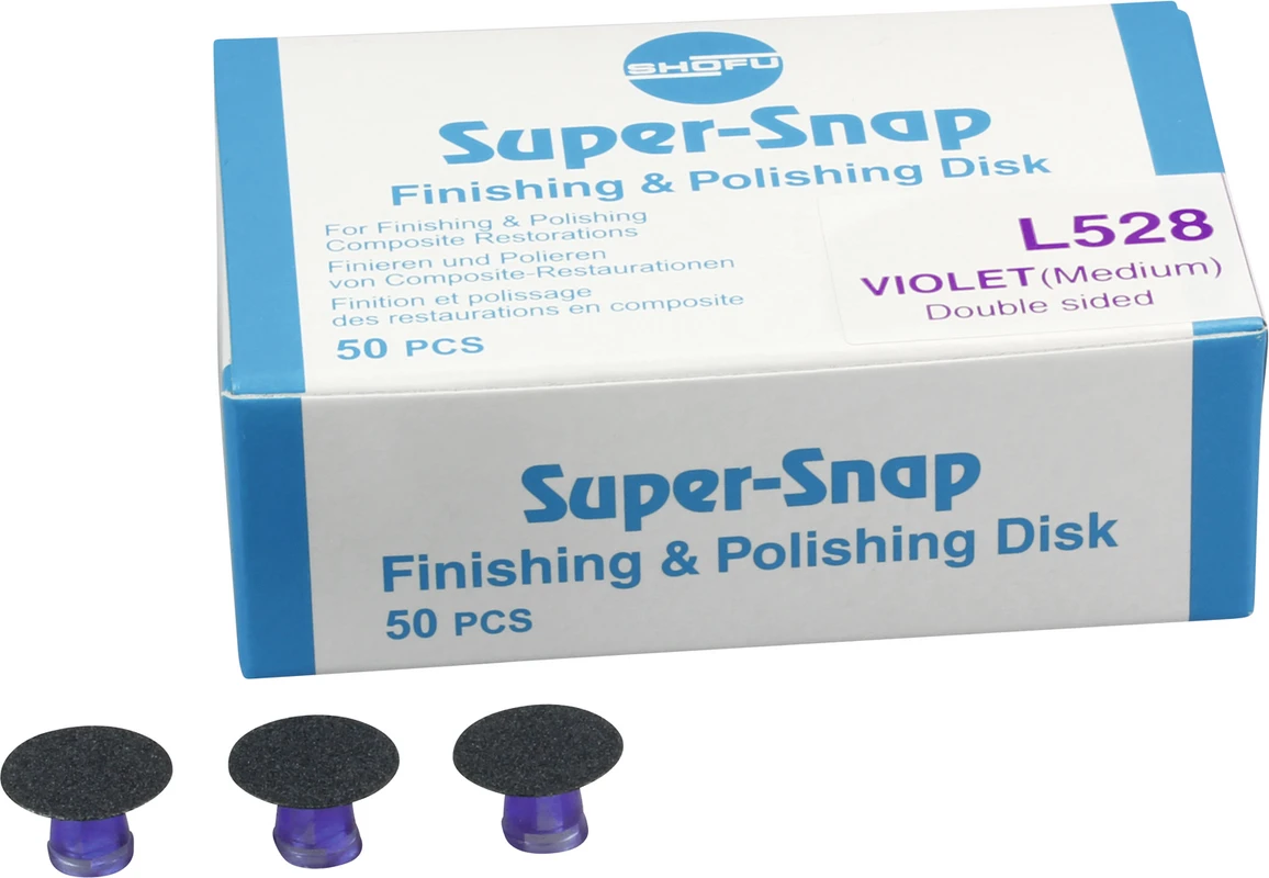 Super-Snap® Nachfüllpackung 50 Scheiben, violett, Körnung mittel, Beschichtung beidseitig