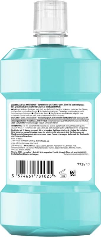 LISTERINE® COOL MINT Flasche 500 ml
