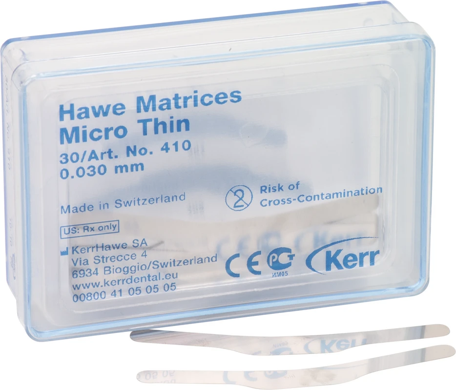 Matrizen Mikro-Dünn Packung 30 Stück Stärke 0,03 mm, Nr. 410