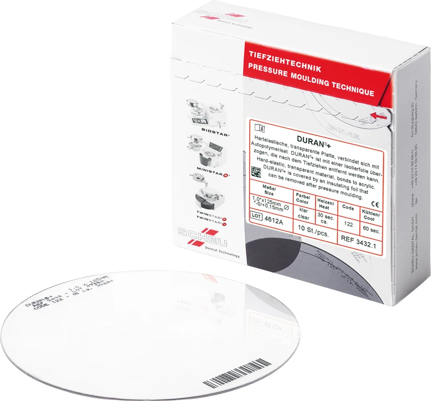 DURAN®+ Packung 10 Stück Ø 125 mm, Stärke 0,4 mm