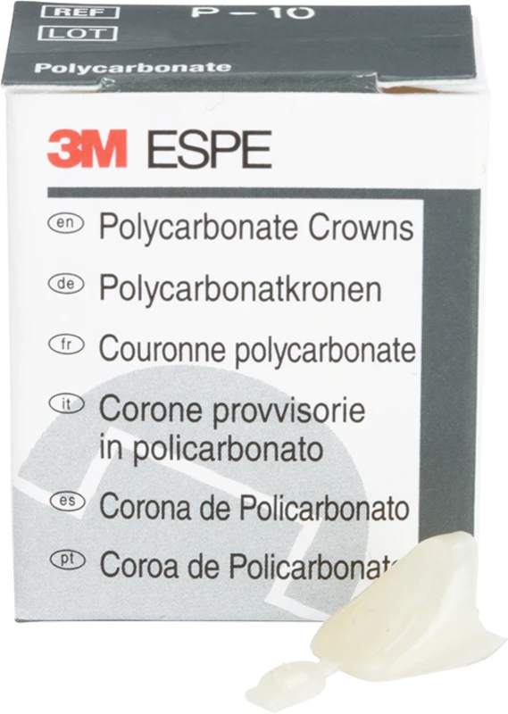 Polycarbonat-Kronen Packung 5 Stück Nr. 10