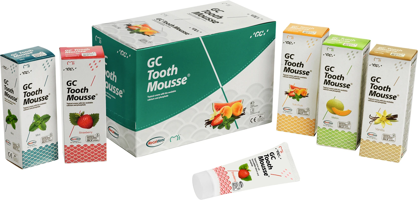 GC Tooth Mousse™ Packung 10 x 40 g sortiert