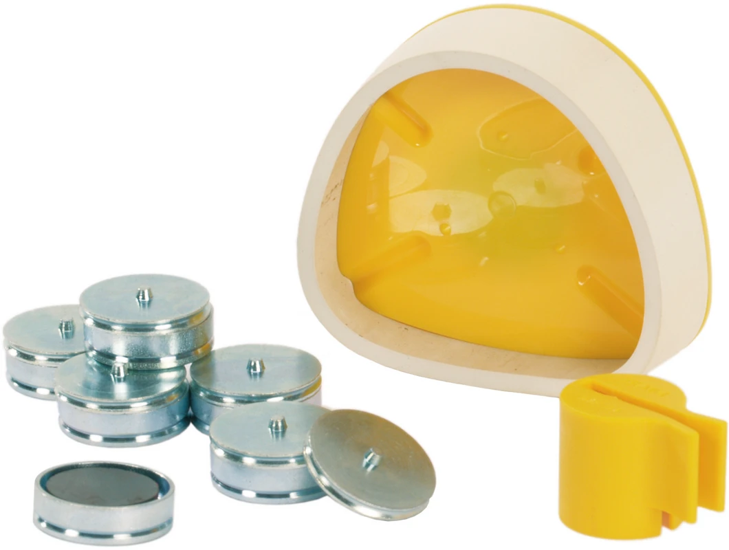Sockelsystem Magnet-Splitcastformer Kit klein, 1 Formplatte gelb, Zubehör