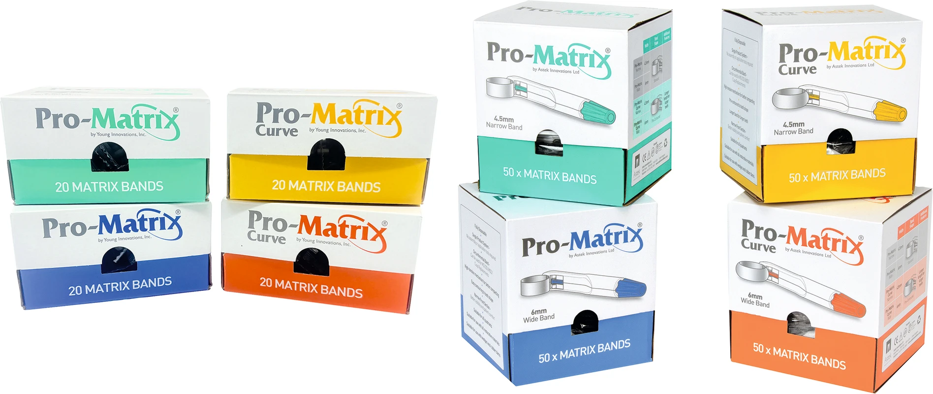 Pro-Matrix® Matrizenband Packung 20 Stück breit, 6 mm, blau