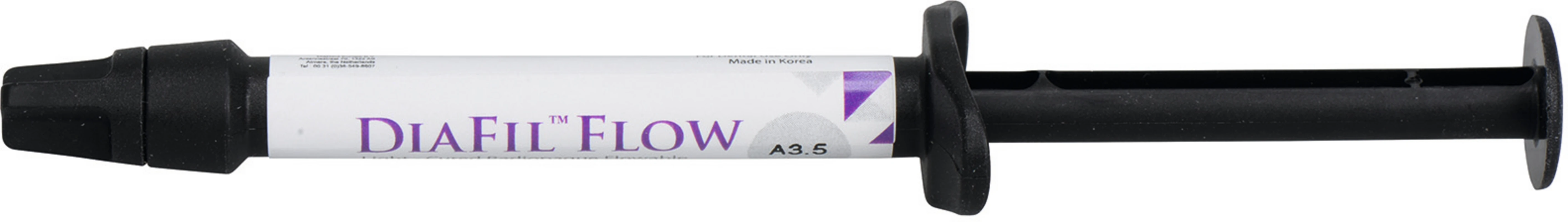 DIAFIL™ FLOW Hybrid Packung 2 g Spritze A3,5, 10 Einmalnadeltips