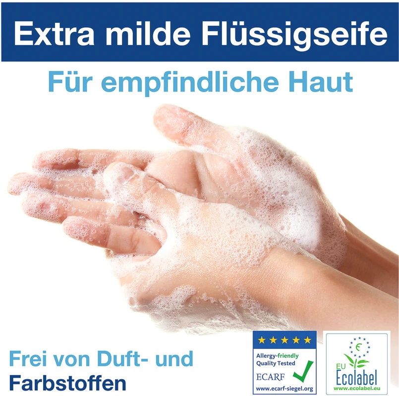 TORK® extramilde Flüssigseife Karton 6 x 1 Liter Kartusche