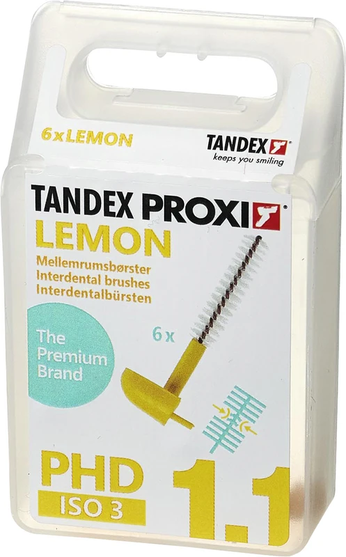 PROXI® Interdentalbürsten PHD Packung 6 Stück lemon, Ø 0,7 mm