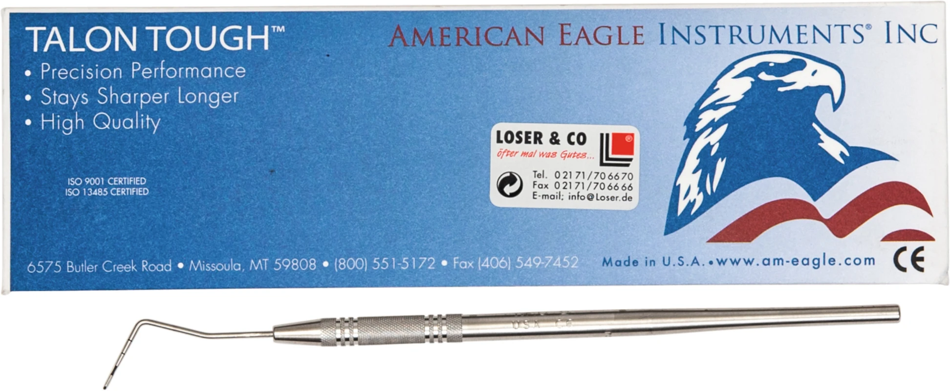 Paradontometer Stück Ball-tip Screening, einendig, Edelstahlgriff dünn