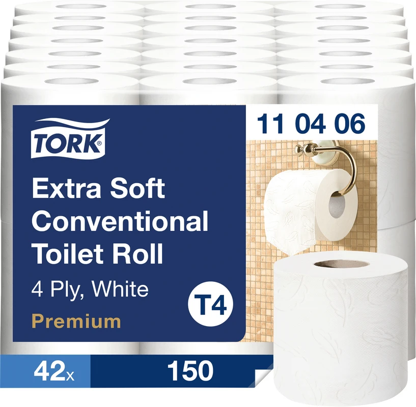 TORK® Premium Toilettenpapier extra weich Karton 7 x 6 Rollen 4-lagig, extra weich