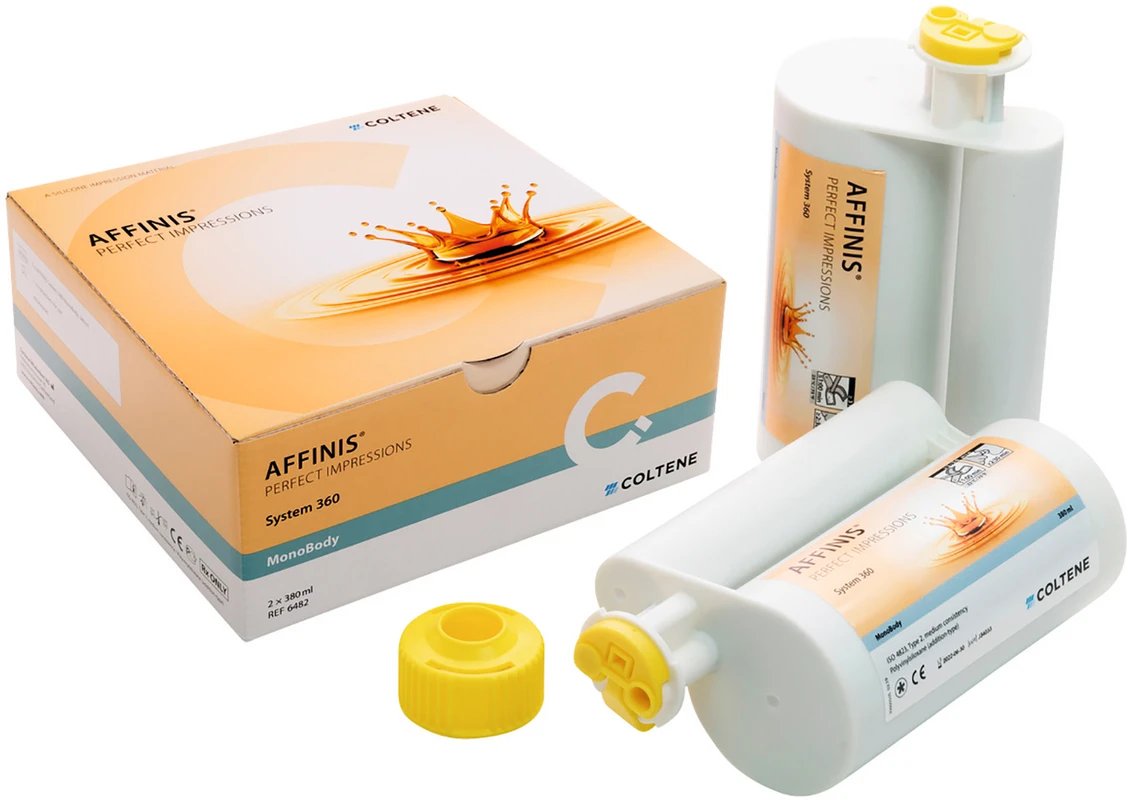 AFFINIS® System 360 Nachfüllpackung 2 x 380 ml Doppelkartusche mono body, 1 System 360 Fixationsring