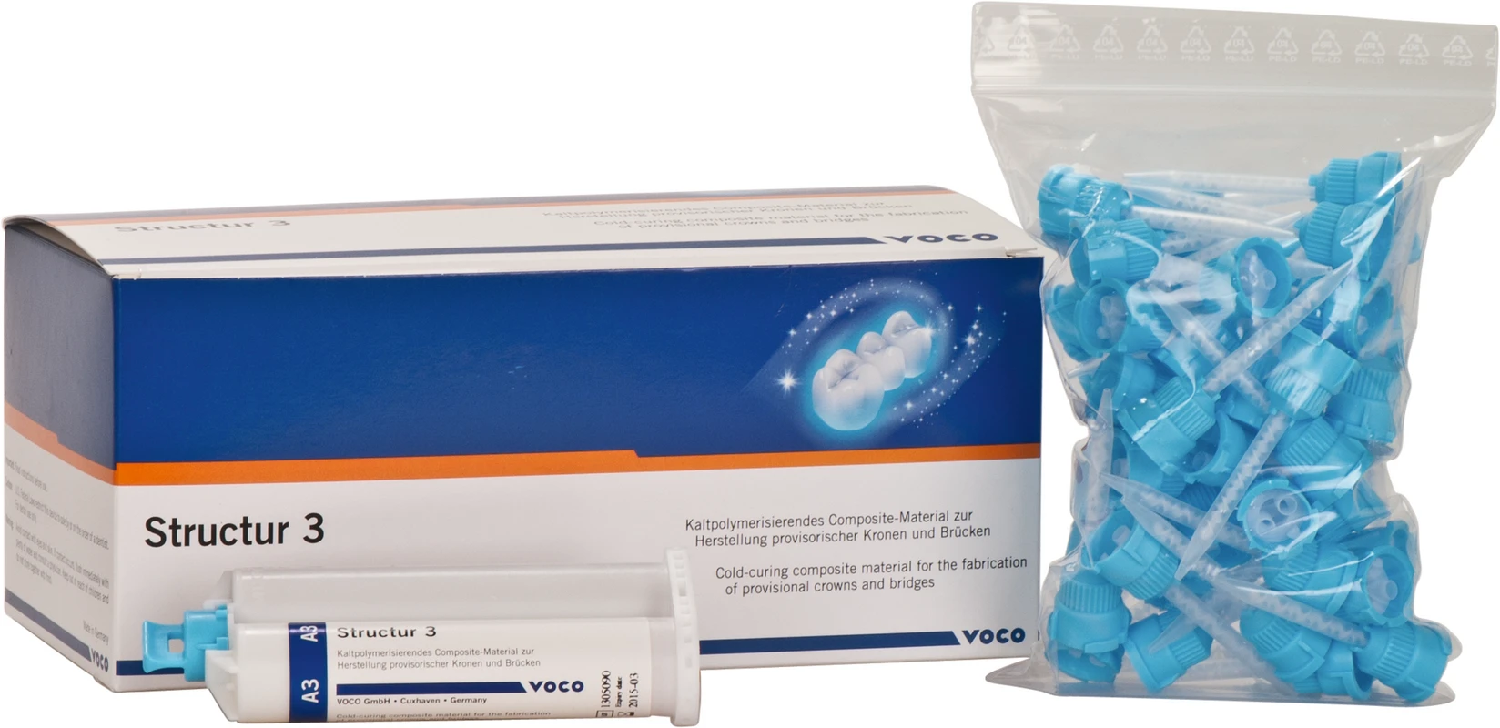 Structur 3 Packung 5 x 50 ml Doppelkartusche A3, Mischalen Typ 6