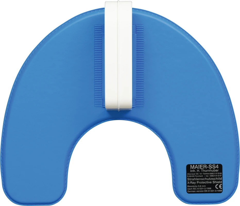 Strahlenschutzschild Stück mittelblau