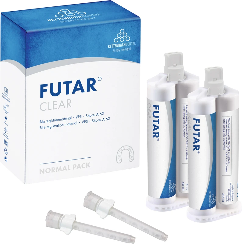 Futar® Clear Packung 2 x 50 ml Doppelkartusche, 6 Mischkanülen