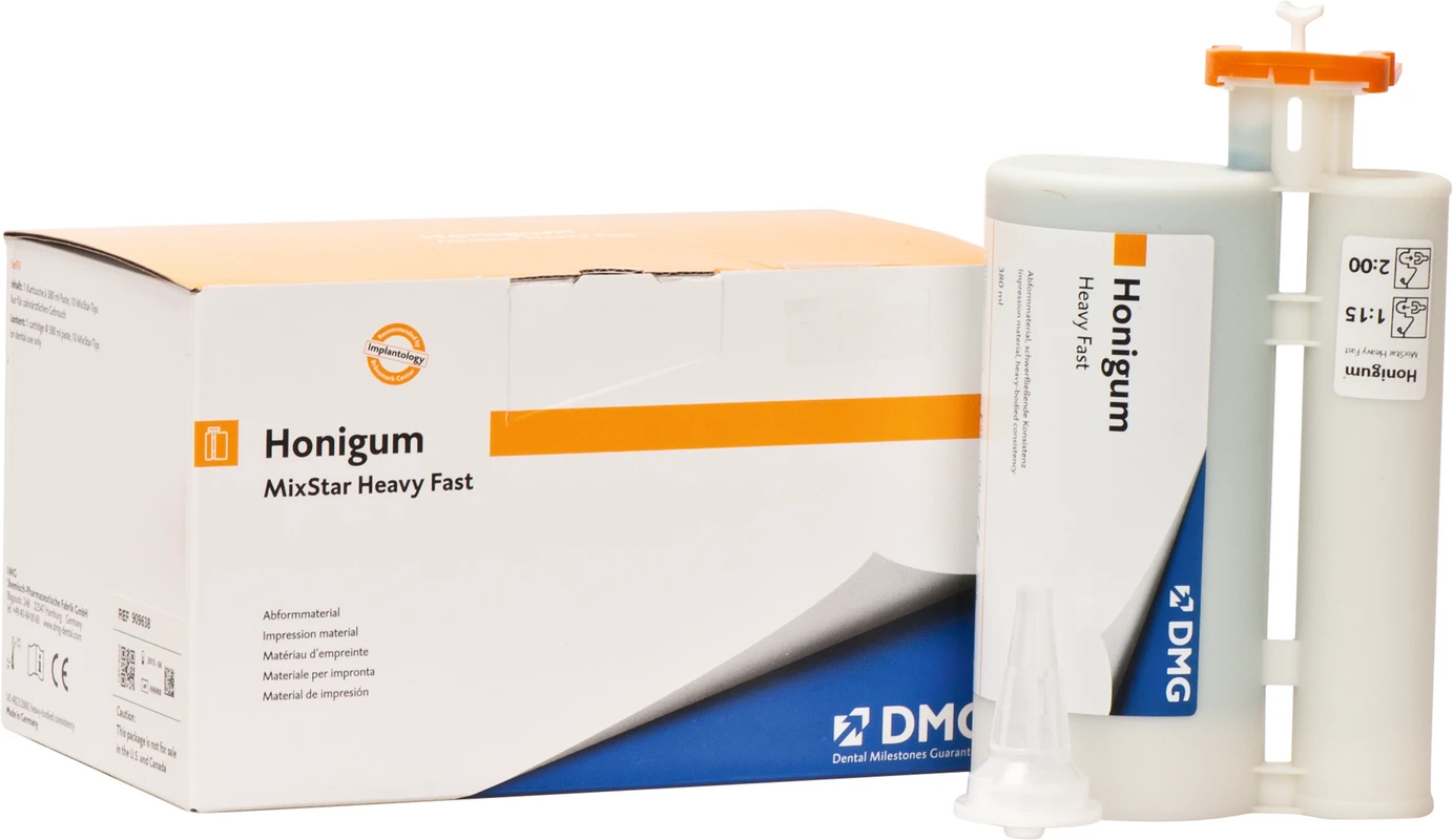 Honigum Mixstar Heavy Packung 380 ml Doppelkartusche Fast, Zubehör Honigum Mixstar Heavy DMG