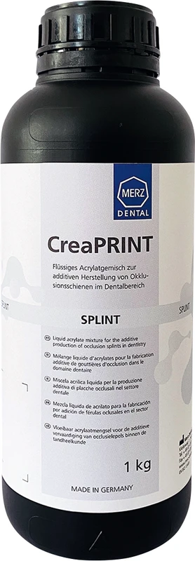 CreaPRINT Splint Flasche 1 kg 385 nm, clear CreaPRINT Splint Flasche 1 kg 385 nm, clear