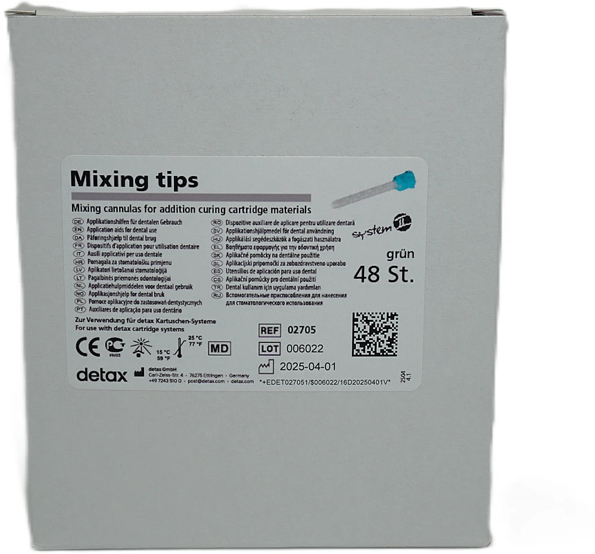 DETAX Mischkanülen grün Packung 48 Stück grün