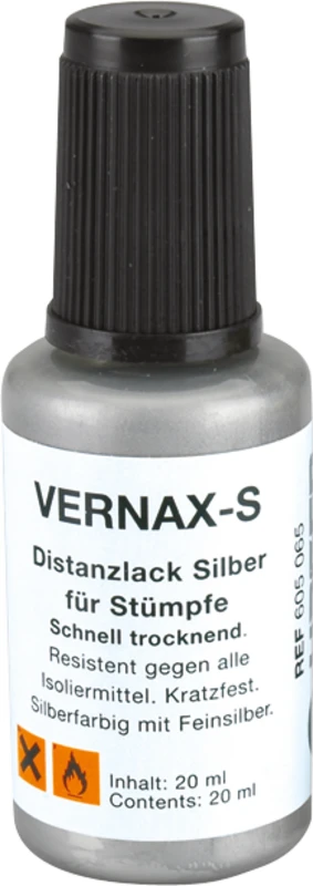 VERNAX®-S / VERNAX®-G Flasche 20 ml Distanzlack silber