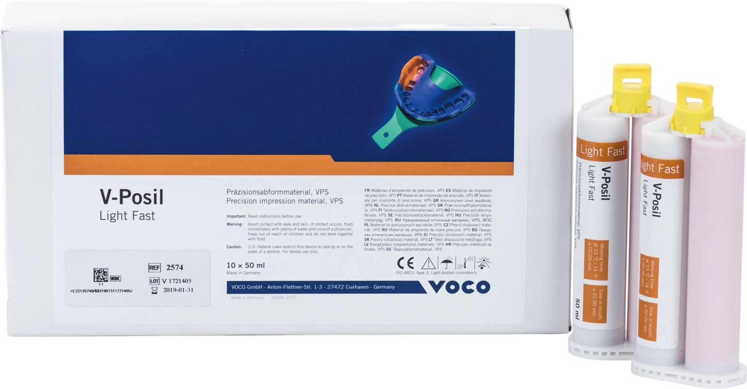 V-Posil Light Fast Packung 10 x 50 ml Doppelkartusche