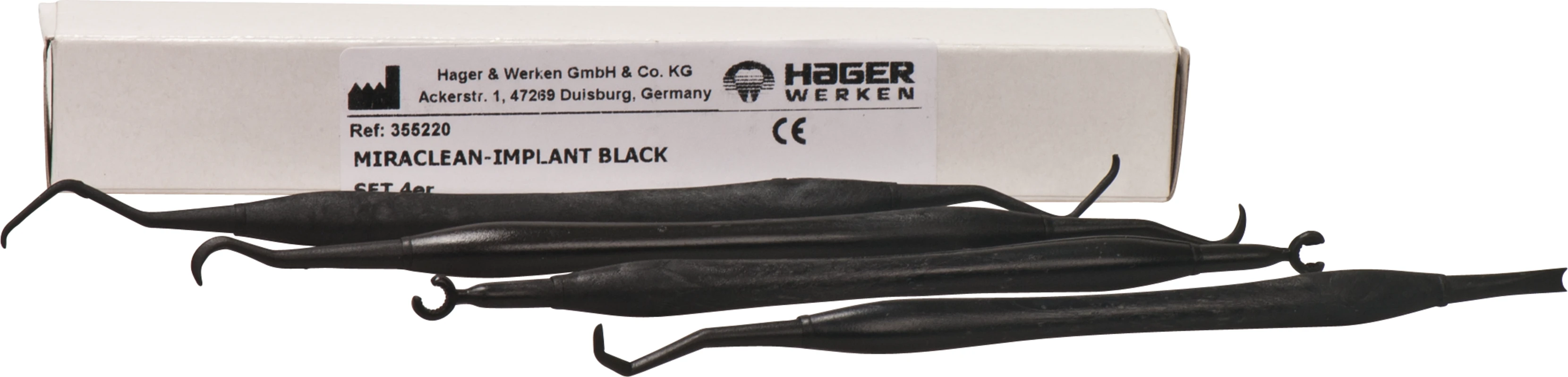 Miraclean-Implant Black Set 4 Stück sortiert