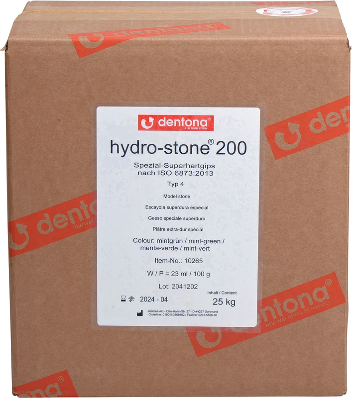 hydro-stone® 200 Karton 25 kg mintgrün