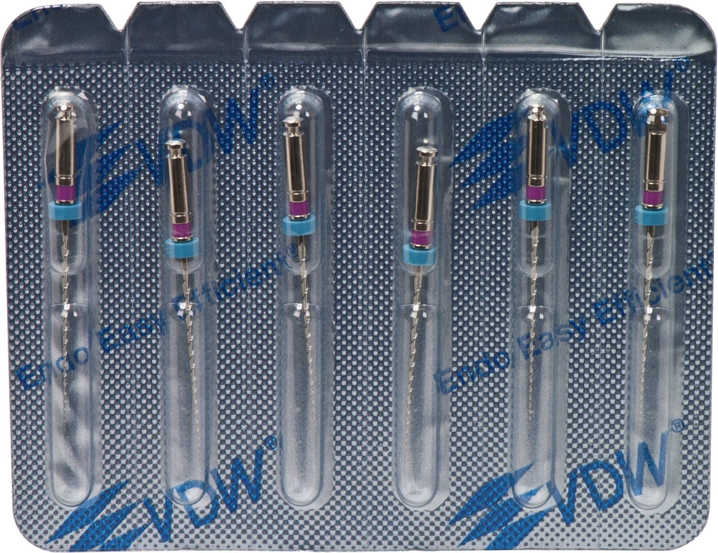 Mtwo® Blisterpackung 6 Instrumente ABT 21 mm, 25 mm, Taper.04, ISO 010 Mtwo® Instrumente VDW