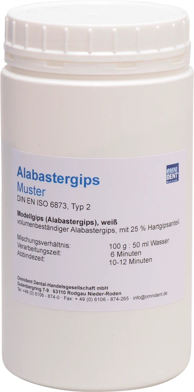 Alabastergips natur Muster 1 kg weiß