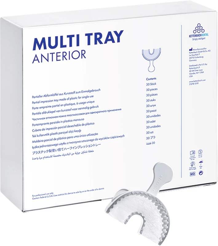 Multi Tray Packung 30 Stück Anterior