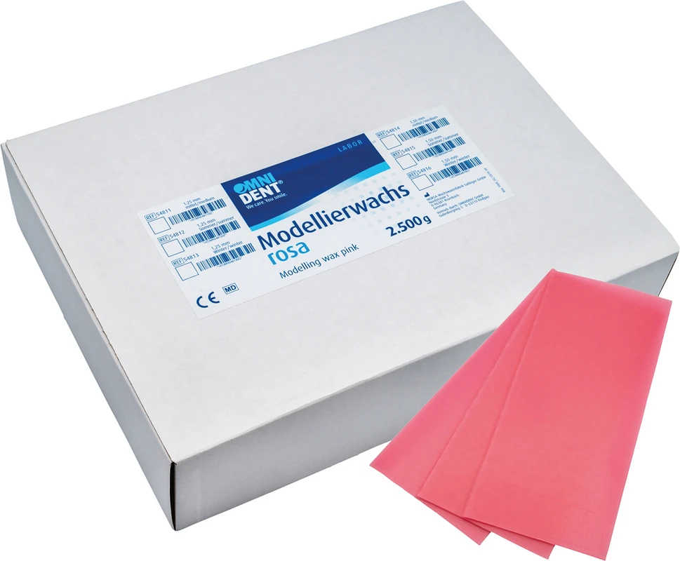 Modellierwachs rosa Packung 2,5 kg Sommer, 1,5 mm