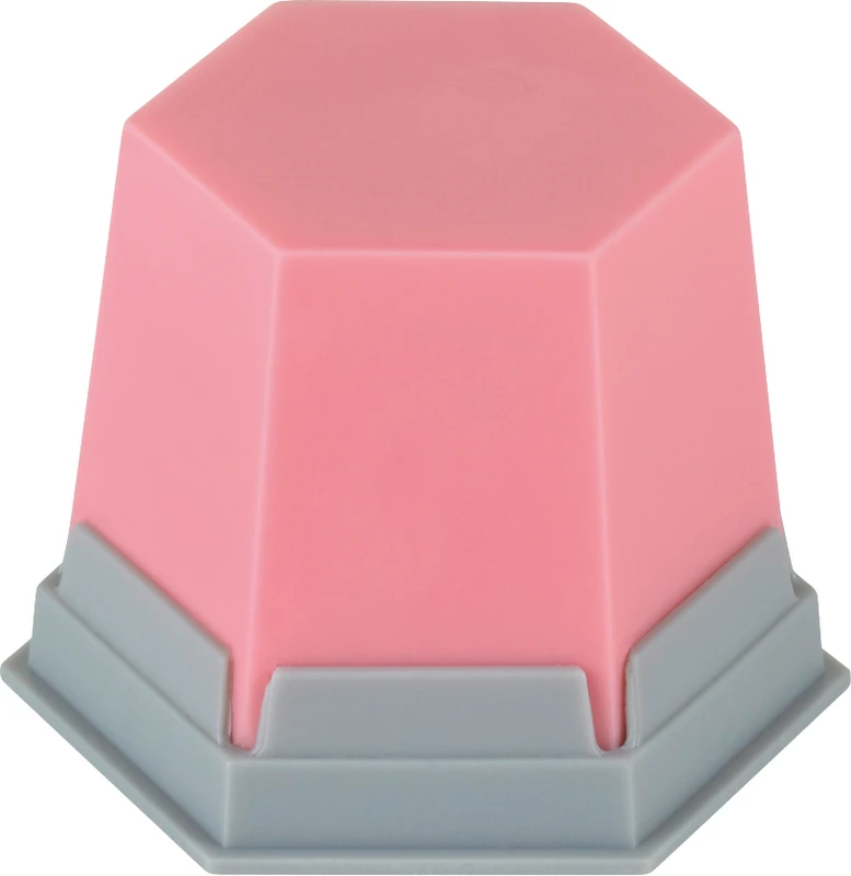 GEO Ausblockwachs Zylinder 75 g rosa-opak