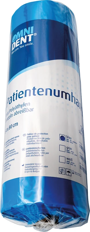 Einweg-Patientenumhänge Rolle 200 Stück blau, 54 x 78 cm