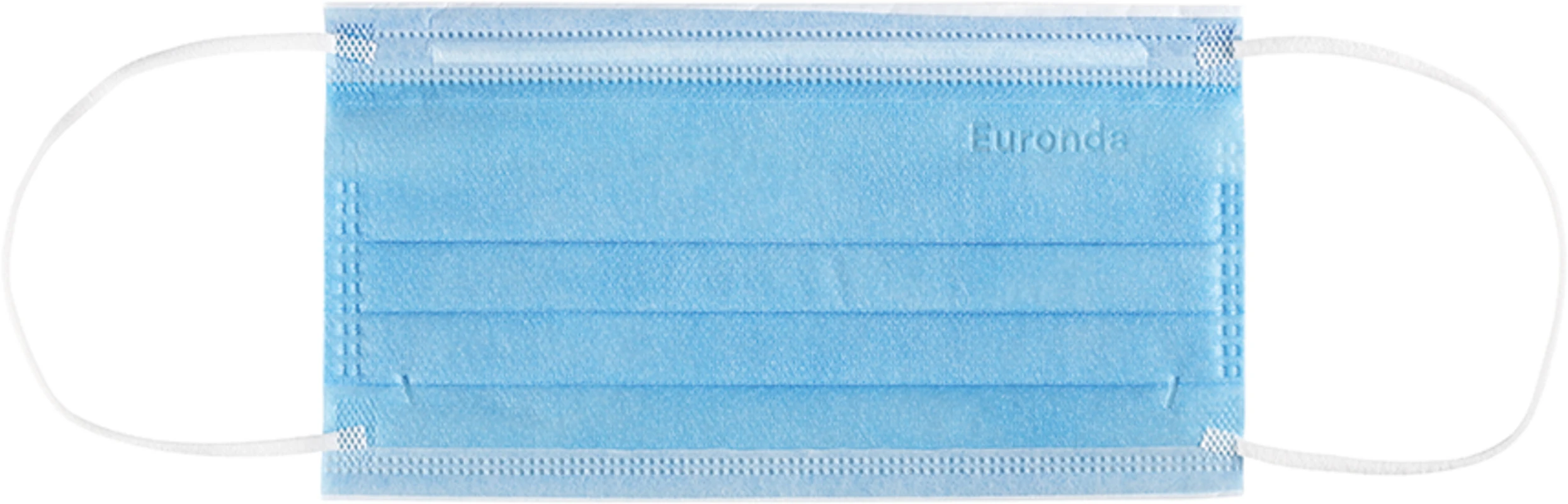 Monoart® Mundschutz Pro 4 Perfect Fit Box 50 Stück mit Gummizug, blau