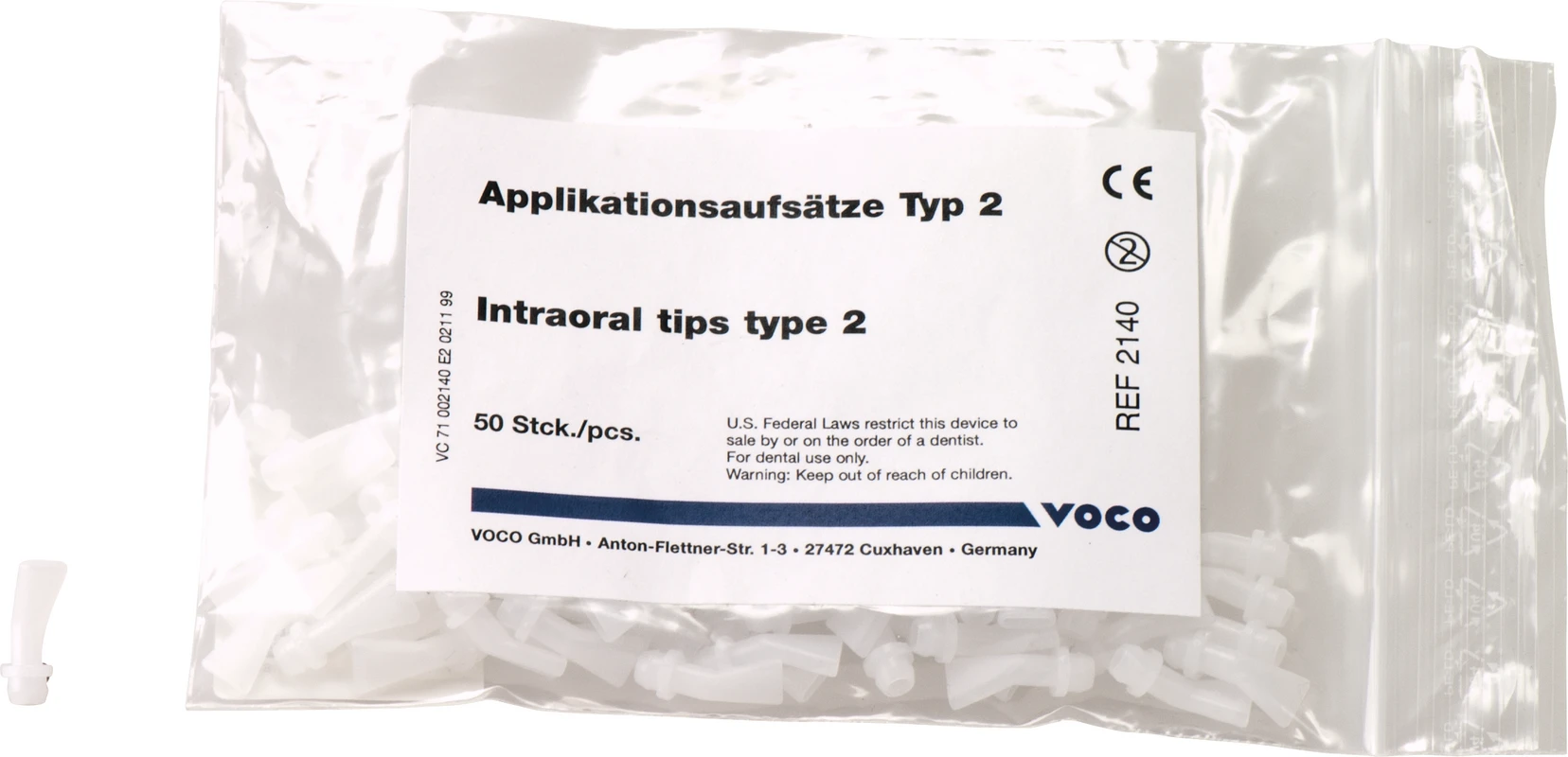 Applikationsaufsätze Typ 2 Packung 50 Aufsätze