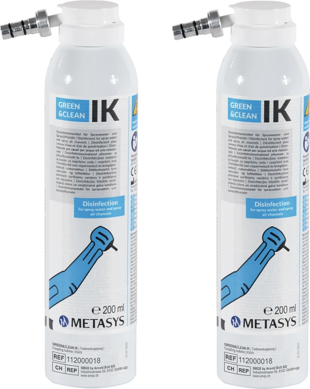GREEN&CLEAN IK Packung 2 x 200 ml Sprühdose, für die Turbinenkupplung KaVo