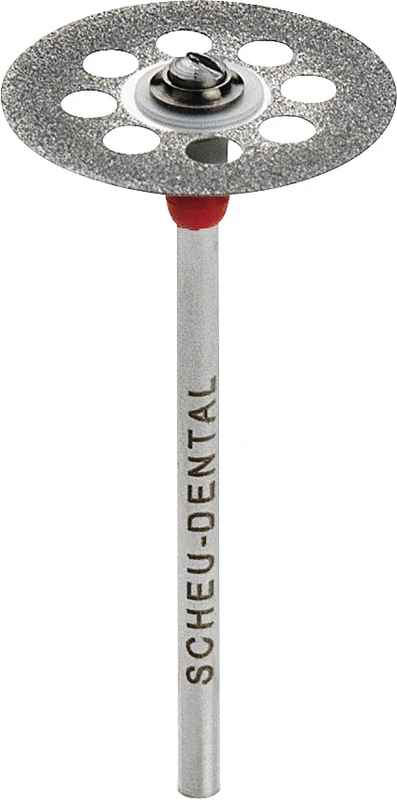 Diamant Trennscheibe Stück beidseitig, rot, Ø 22 mm, Stärke: 0,28 mm