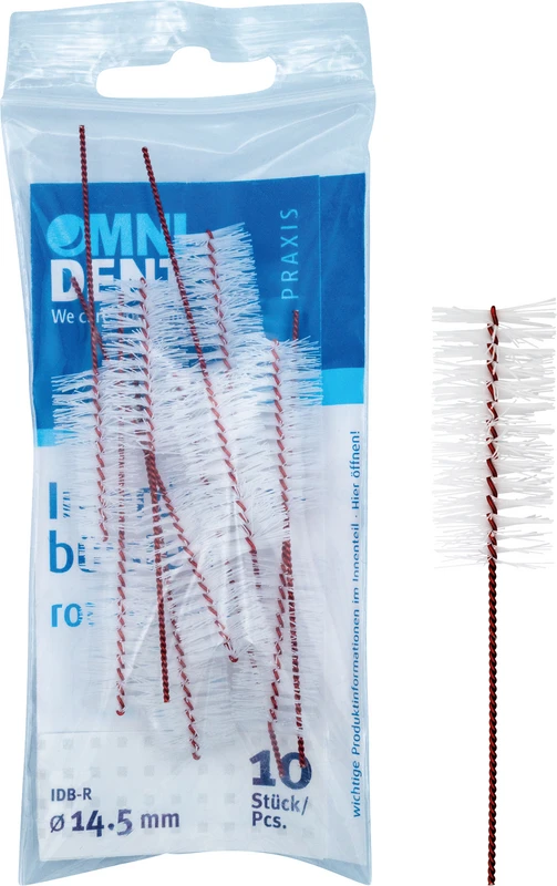 Interdentalbürsten Beutel 10 Stück rot, x-groß
