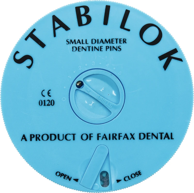 STABILOK Jumbopackung 5 Vorbohrer, 100 Pins fein, Edelstahl, blau