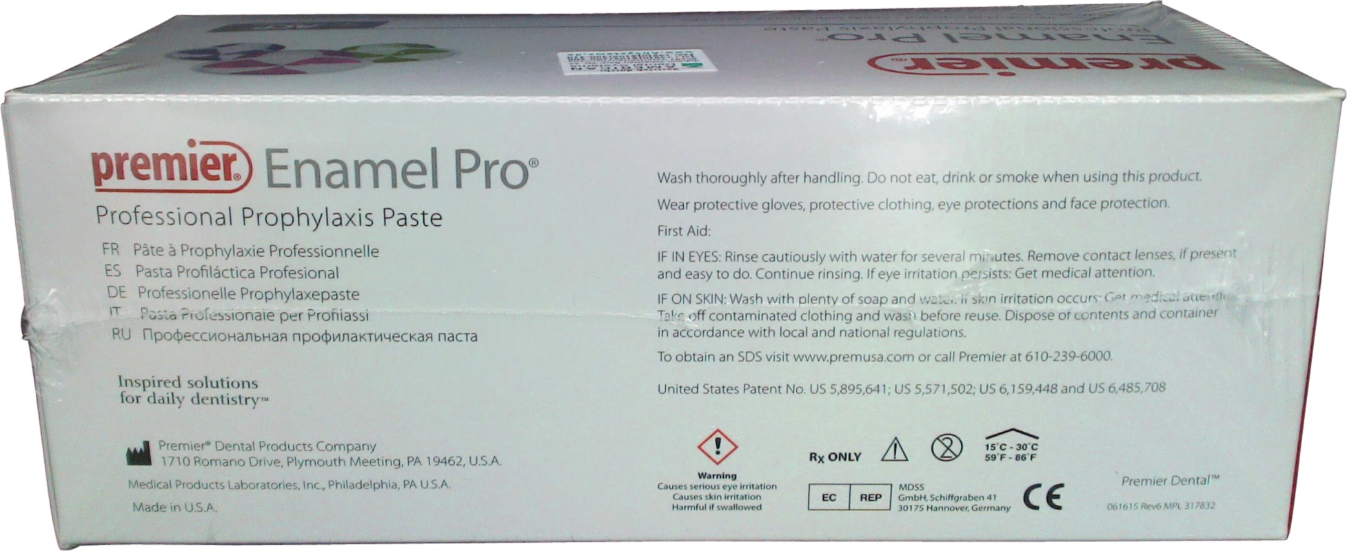 Enamel Pro® Packung 200 x 2 g Single Dose mit Fluor Mint, mittel