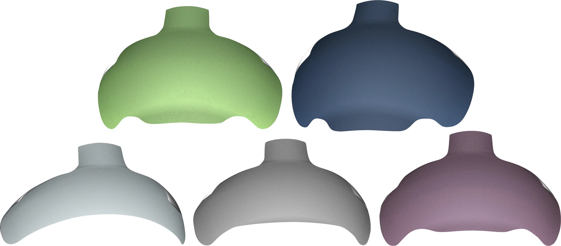 Strata-G™ Teilmatrizen-Bänder  Set 400 Stück (80x hellgrau, 80 x grau, 80x lila, 80x grün, 80x blau)