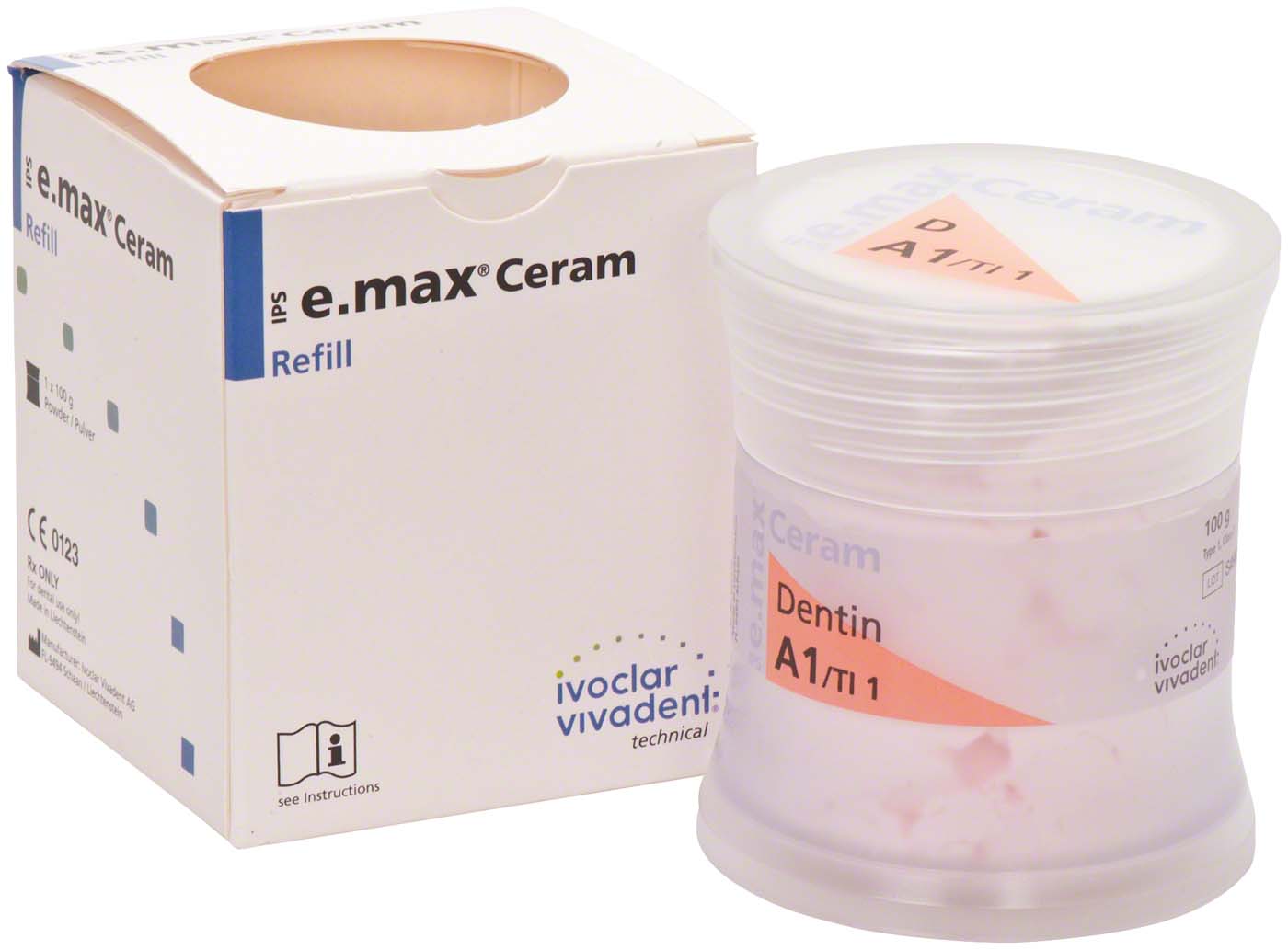 IPS e.max® Ceram Dose 100 g Pulver dentin A1 IPS e.max® Ceram Ivoclar Vivadent