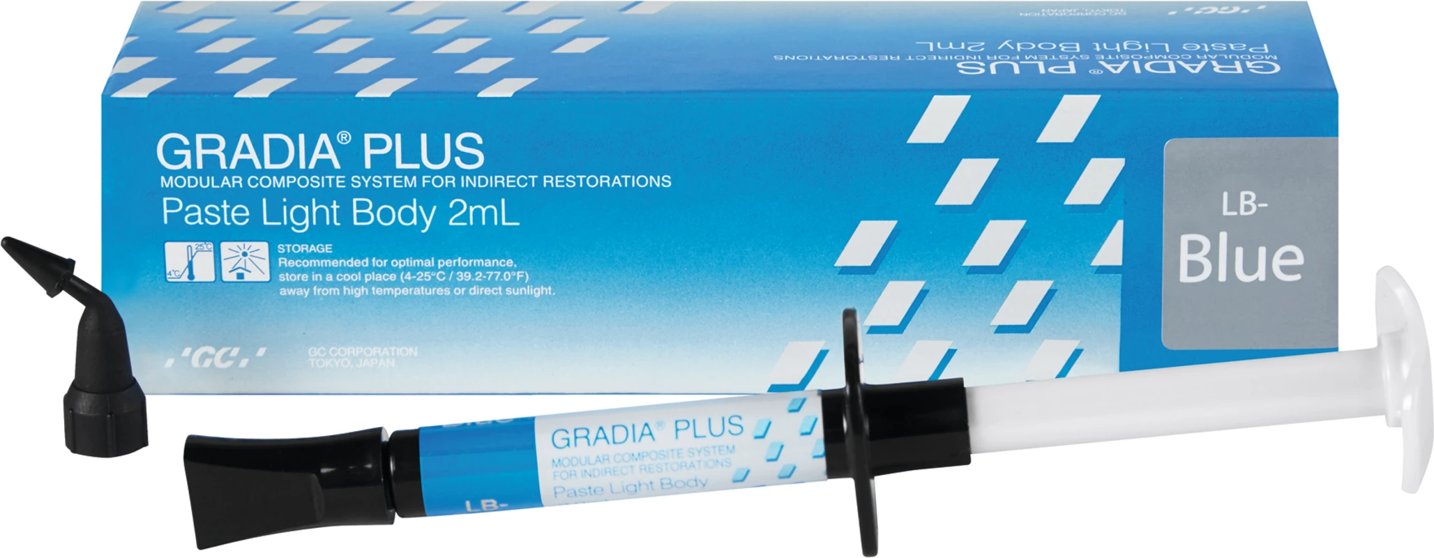 GC GRADIA™ PLUS Spritze 2 ml Paste LB-blau