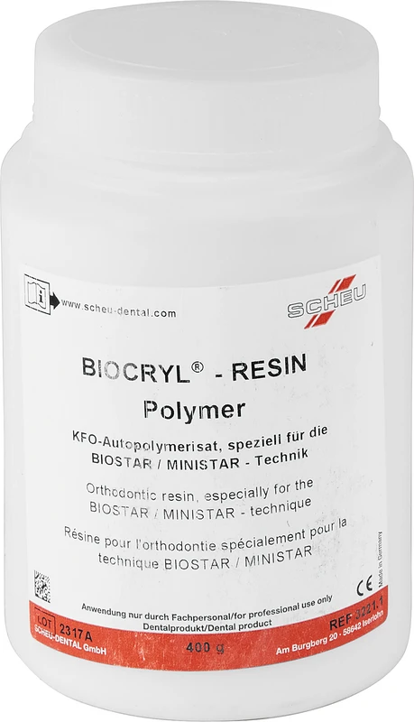 BIOCRYL®-RESIN Dose 400 g Polymer