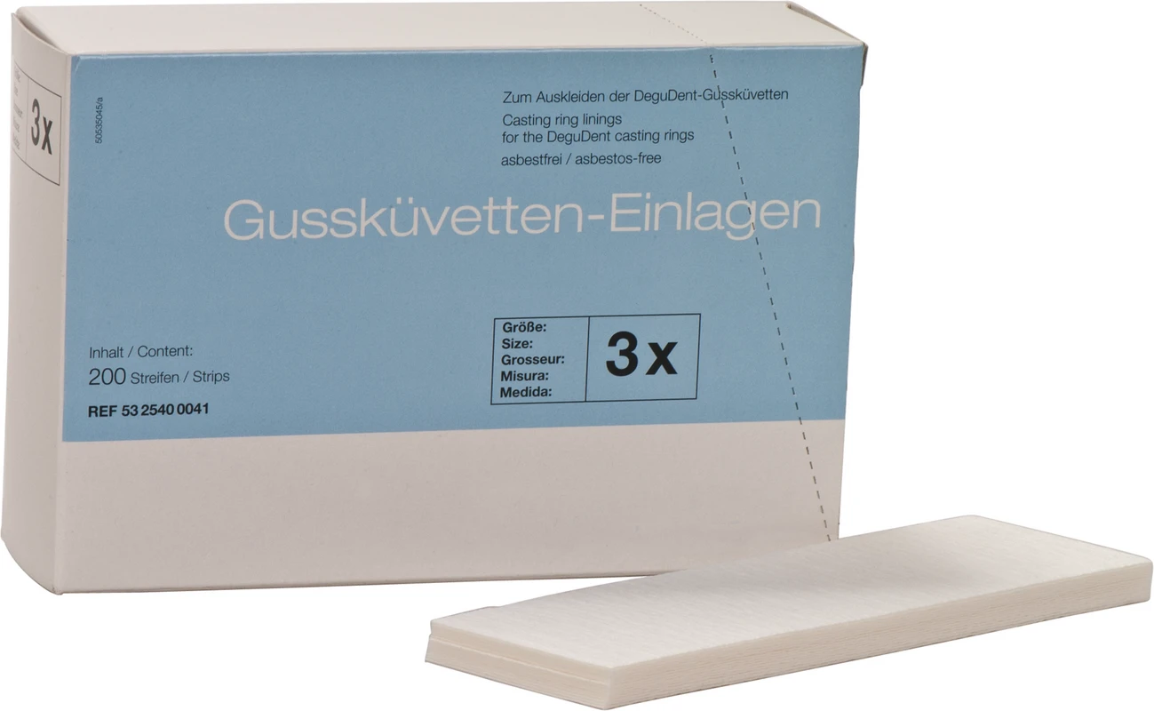 Gussküvetten-Einlagen Packung 200 Stück 3X