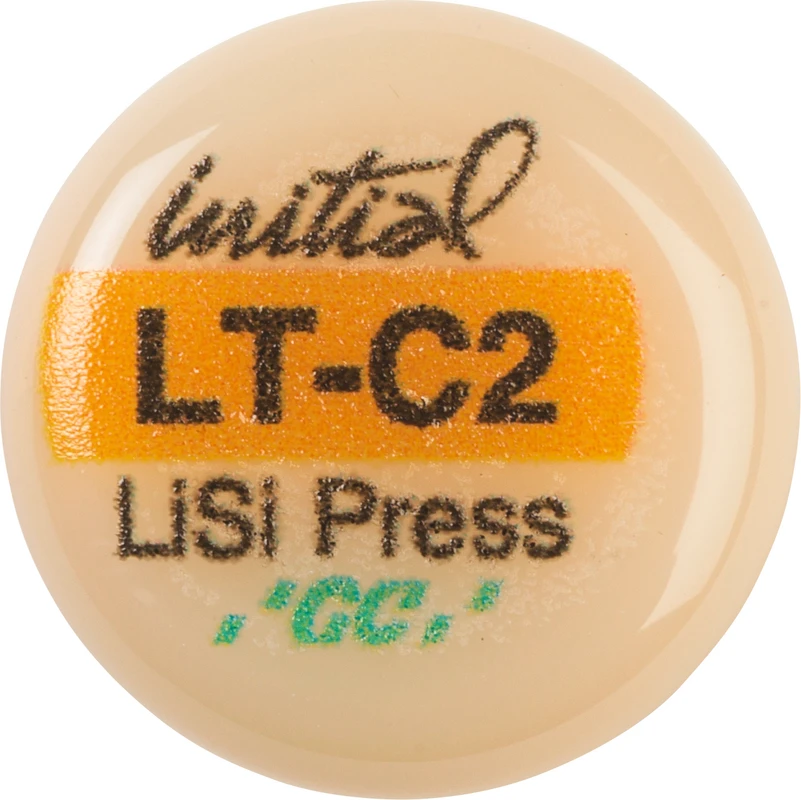 GC Initial™ LiSi Press Packung 5 x 3 g Rohling C2 LT