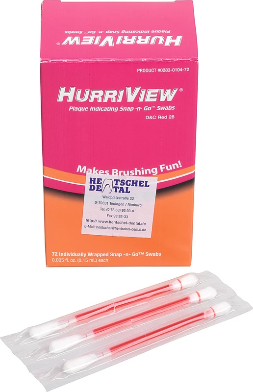Hurriview II Plaque Indicator Packung 72 Stück pink