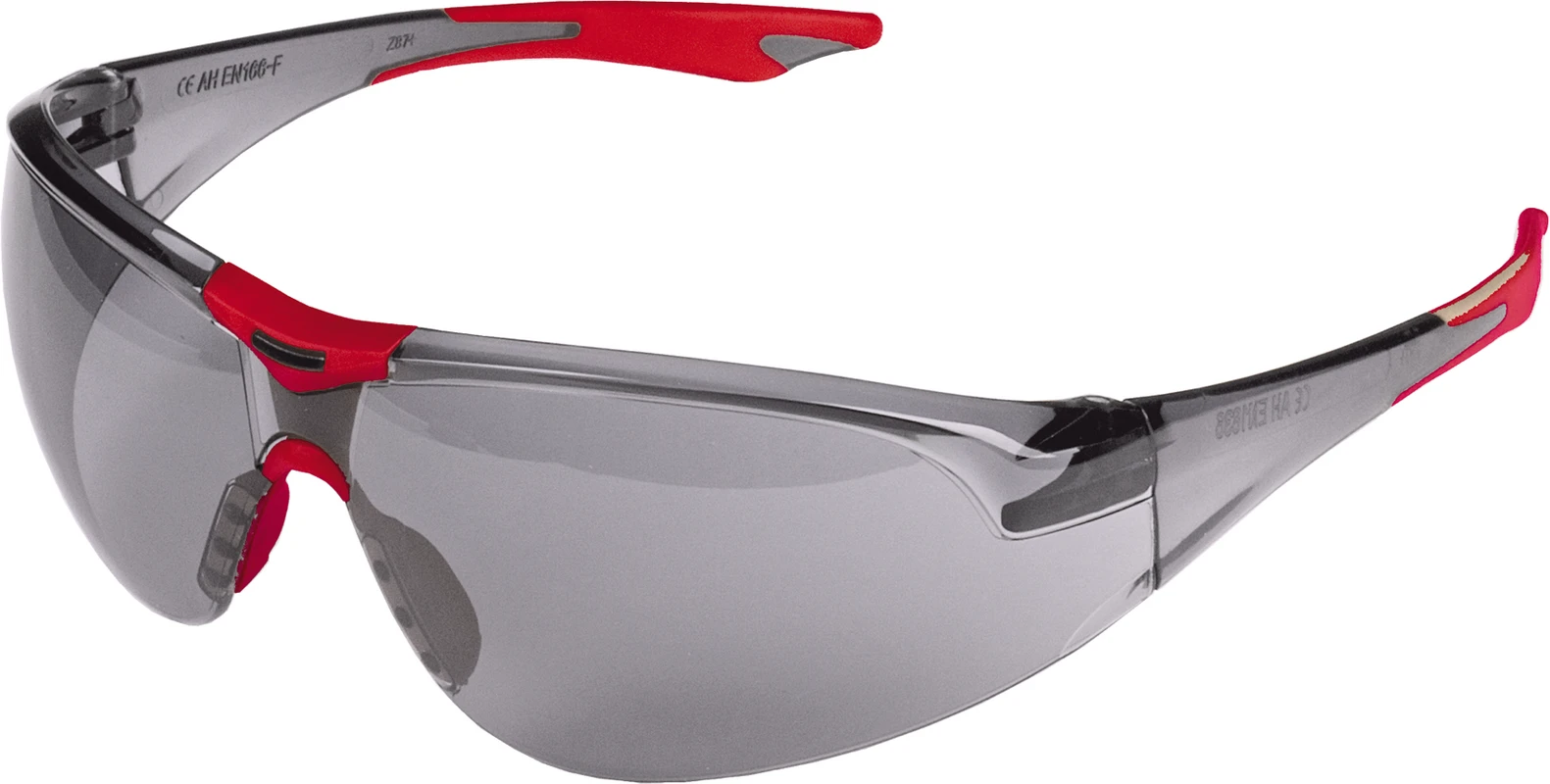 KKD® ANTI-FOG Patienten-Schutzbrille NEW-STYLE Stück Fassung rot, Scheibe rauchgrau
