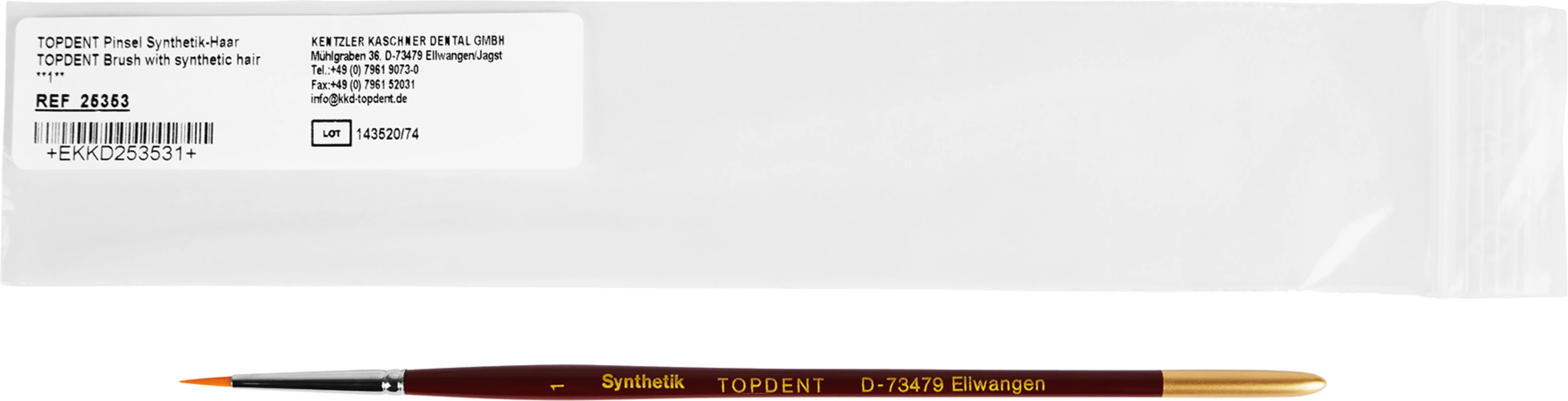 TOPDENT Pinsel Synthetik-Haar Kentzler-Kaschner